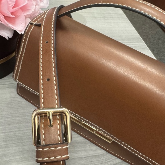 Fall Faux Leather Brown Top Handle Bag - Picture 4 of 9